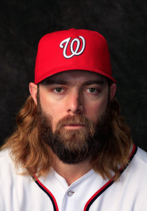 VIERA, FL - FEBRUARY 23:  Jayson Werth #28 of the Washington Nationals poses for a portrait at Space Coast Stadium during photo day on February 23, 2014 in Viera, Florida.  (Photo by Rob Carr/Getty Images)